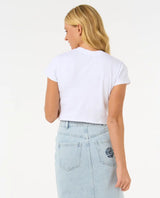 The Rip Curl Womens Cala Baby T-Shirt in White