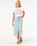 The Rip Curl Womens Cala Baby T-Shirt in White