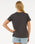 The Rip Curl Womens Gliding Standard T-Shirt in Washed Black