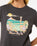 The Rip Curl Womens Gliding Standard T-Shirt in Washed Black