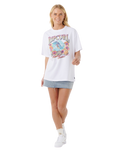 The Rip Curl Womens Hawaii Classic Heritage T-Shirt in White