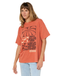 Artist Of The Search Oceanic Heritage T-Shirt in Brick