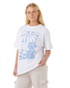 The Rip Curl Womens Artist Of The Search Oceanic Heritage T-Shirt in Optical White
