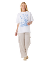 The Rip Curl Womens Artist Of The Search Oceanic Heritage T-Shirt in Optical White