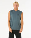 The Rip Curl Mens Stapler Muscle Vest in Pine Night