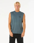 The Rip Curl Mens Stapler Muscle Vest in Pine Night