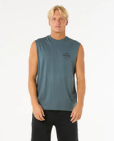 The Rip Curl Mens Stapler Muscle Vest in Pine Night