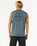 The Rip Curl Mens Stapler Muscle Vest in Pine Night