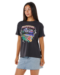 Pacific Rider T-Shirt in Washed Black