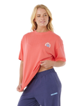 Luxe Surf Heritage T-Shirt in Watermelon