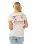 Swell Lines Ringer T-Shirt in Bone