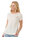 Swell Lines Ringer T-Shirt in Bone