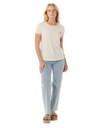 Swell Lines Ringer T-Shirt in Bone