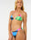 The Rip Curl Womens Las Dalias Sliding Tri Bikini Top in Multicolour