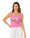 Hotel Malibu Vest in Super Pink