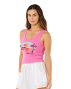 Hotel Malibu Vest in Super Pink