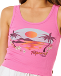 Hotel Malibu Vest in Super Pink