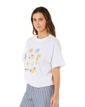 Poolside Heritage T-Shirt in Optical White