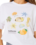 Poolside Heritage T-Shirt in Optical White