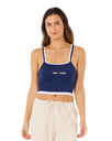 The Rip Curl Womens Surf Revival Layered Tank Top in Dark Navy