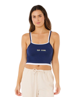 The Rip Curl Womens Surf Revival Layered Tank Top in Dark Navy