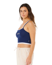 The Rip Curl Womens Surf Revival Layered Tank Top in Dark Navy
