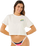 The Rip Curl Womens Surf Side Cropped T-Shirt in Bone