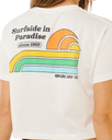 The Rip Curl Womens Surf Side Cropped T-Shirt in Bone
