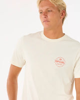The Rip Curl Mens Staple T-Shirt in Bone