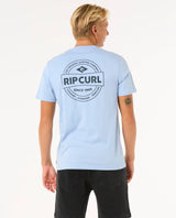 The Rip Curl Mens Staple T-Shirt in Ice Blue