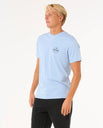 The Rip Curl Mens Staple T-Shirt in Ice Blue