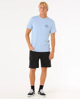 The Rip Curl Mens Staple T-Shirt in Ice Blue
