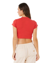The Rip Curl Womens Pacific Coast Baby T-Shirt in Deep Red