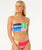 The Rip Curl Womens Las Dalias D-DD Bandeau Bikini Top in Multicolour