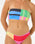 The Rip Curl Womens Las Dalias D-DD Bandeau Bikini Top in Multicolour