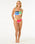 The Rip Curl Womens Las Dalias D-DD Bandeau Bikini Top in Multicolour
