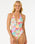 The Rip Curl Womens Cala Vadella Cheeky One Piece Swimsuit in Multicolour