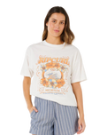The Rip Curl Womens Pacific Coast Heritage T-Shirt in Bone