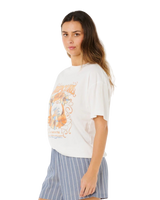 The Rip Curl Womens Pacific Coast Heritage T-Shirt in Bone
