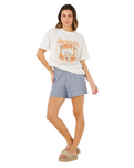 The Rip Curl Womens Pacific Coast Heritage T-Shirt in Bone