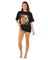 Wave Crest Heritage T-Shirt in Black