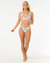 The Rip Curl Womens Cala Vadella Halter Bikini Top in Multicolour