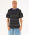 The Rip Curl Mens Raw Energy Vibal T-Shirt in Washed Black