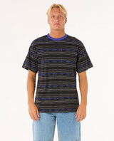The Rip Curl Mens Raw Energy Vibal T-Shirt in Washed Black
