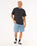 The Rip Curl Mens Raw Energy Vibal T-Shirt in Washed Black