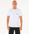 The Rip Curl Mens Surf Paradise Badge Update T-Shirt in White