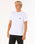 The Rip Curl Mens Surf Paradise Badge Update T-Shirt in White