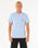 The Rip Curl Mens Surf Paradise Badge Update T-Shirt in Ice Blue
