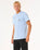The Rip Curl Mens Surf Paradise Badge Update T-Shirt in Ice Blue