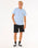The Rip Curl Mens Surf Paradise Badge Update T-Shirt in Ice Blue